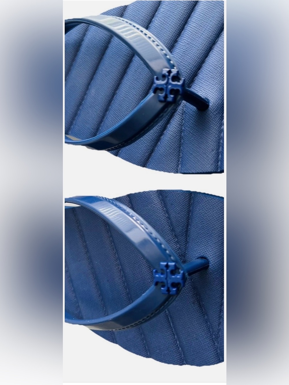 NEW, Tory Burch Kira Flip Flop Women In Dark Indigo Size 11 - Picture 2 of 11